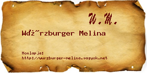 Würzburger Melina névjegykártya